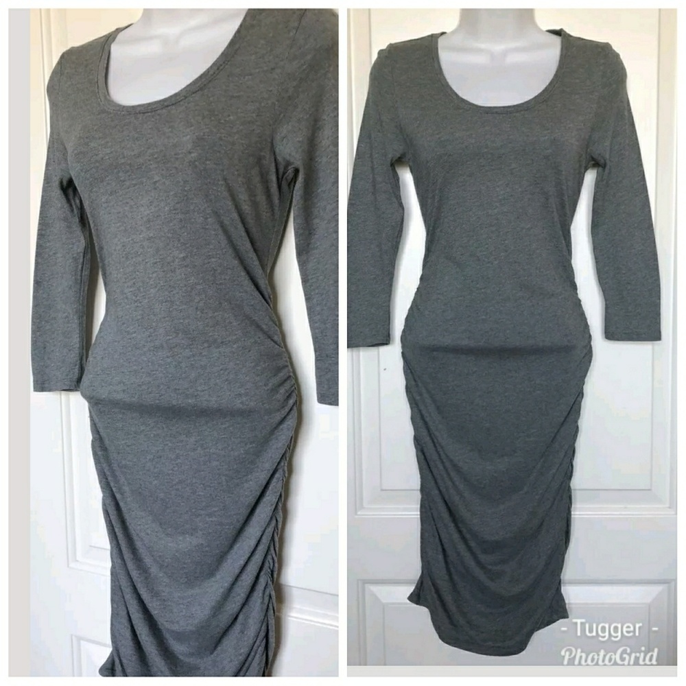 Express ruched t-shirt dress